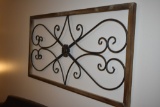 Decorative Piece of Wrought Iron Wall Art