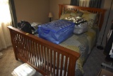 Full Size Bed with Head and Footboard