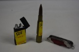 Atomic Lighter, NRA Pocket Knife, Bullet Bottle Opener