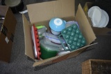 Box of Tupperware and Plastic Containers