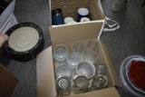 Two Boxes of Mugs and Dishware