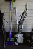 Two Swifters and Bissel Rug Shampooer