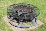 Firepit with Firepit Cooker with Foot Rest