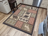 Moose and Bear Rug