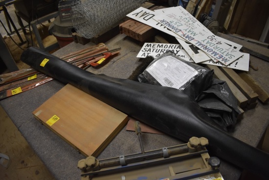 Roll of Black Fabric