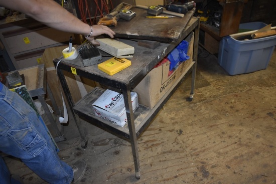 Two Tiered Rolling Shop Cart