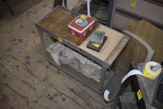 Two Tiered Rolling Shop Cart