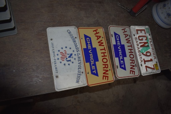 4 License Plates