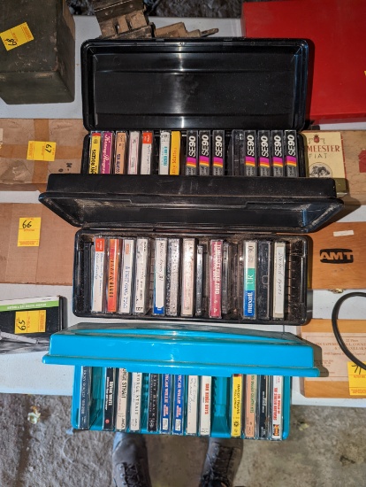 3 Boxes of Misc Cassette Tapes