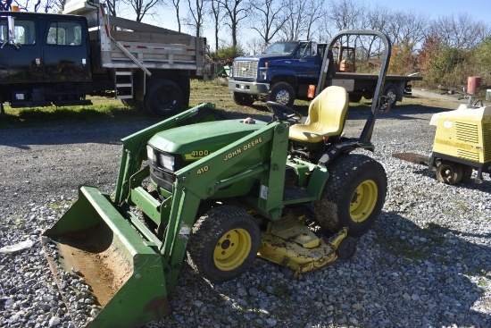 John Deere 4100 Mower Loader Tractor