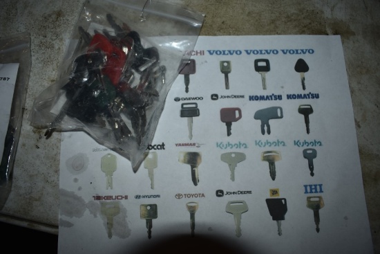 24 Piece Heavy Machinery Key Set