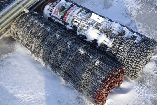 2 Rolls of Woven Wire Fence