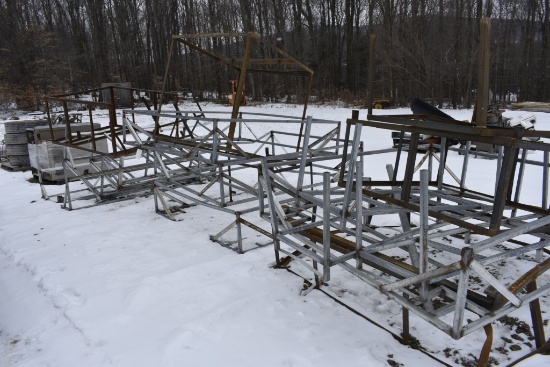 Large Group of Angle Iron Cages
