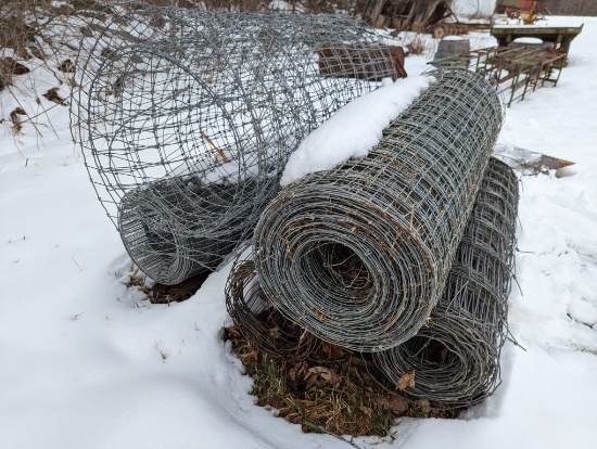 5 Rolls of Wire Panel Fencing