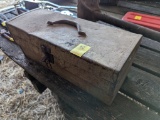 Metal Tool Box with Wood Boring Bits