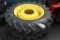 2 Galaxy 9.50-24 Tractor tires on 8 Lug Rims