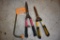 2 Hedge Trimmers and Hacksaw