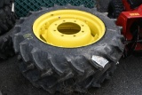 2 Galaxy 9.50-24 Tractor tires on 8 Lug Rims