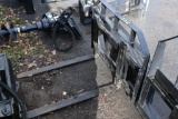 Set of Walk behind Skidsteer Forks that fit on Vermeer, Ditch Witch and Toro Walk Behind Skidsteers