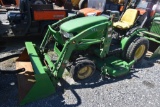 John Deere 2320 Mower Loader Tractor