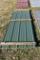 25 Pieces of 10' Sections of Green Corrugated Metal Paneling