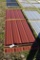28 Pieces of 10' Sections of Red Corrugated Metal Paneling