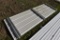 25 Pieces of 10' Sections of White Corrugate Metal Paneling