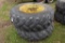 Pair of Kelly-Springfield 18.4-34 Tractor Tires on Rims
