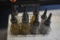 Glass Oil Jars in Carrier