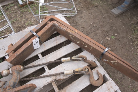 Pair of 36" Pallet Forks for a 16" Mast