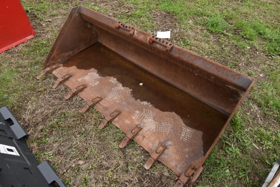 Quick Attach 80" Skid Steer Bucket with Teeth