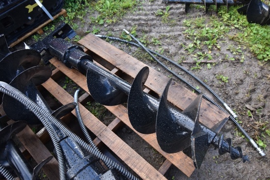 Mini Excavator Post Hole Digger with 12" Auger
