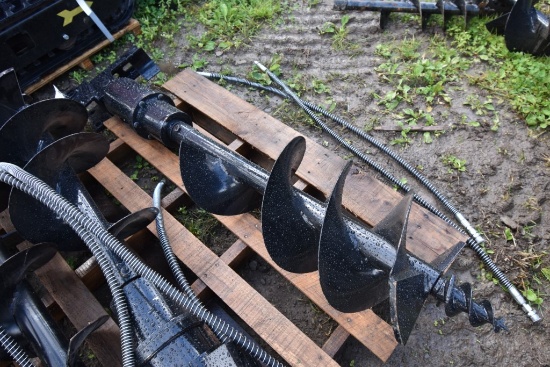 Mini Excavator Post Hole Digger with 12" Auger