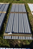 30 Pieces of 10' Sections of Gray Corrugated Metal Paneling