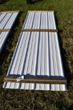 26 Pieces of 10' Sections of white Corrugated Metal Paneling