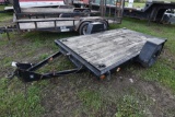 1978 Owens 12' Tilt Deck Equipment Trailer