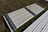 25 Pieces of 10' Sections of White Corrugate Metal Paneling