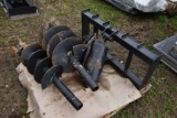 Quick attach Post Hole Digger with Two Augers
