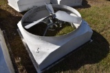 5' x 5' Poly Barn Fan With Electric Motor With Shield and Louver