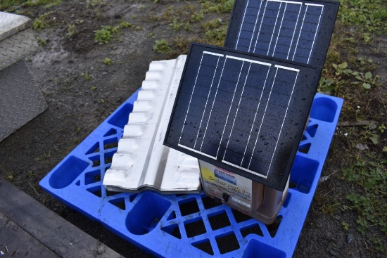 Two Parmark 30 Mile Range Solar Fence Chargers