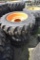 Set of 4 Forerunner 10-16.5 NHS Skidsteer Tires on 8 Lug Rims