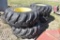 4 Goodyear 19.5L-24 Tires on 8 Lug Rims