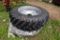 Pair of Titan 16.9 R38 Tractor Tires 8 Lug Rims