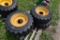 Set of 4 Forerunner 10-16.5 Tires on 8 Lug Rims