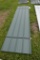 30 Pieces of 12' Sections of Green Corrugated Metal Paneling