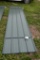 30 Pieces of 12' Sections of Green Corrugated Metal Paneling