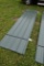 32 Pieces of 12' Sections of Green Corrugated Metal Paneling