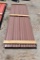 23 Pieces of 10' Sections of Brown Corrugated Metal Paneling