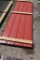 29 Pieces of 10' Sections of Barn Red Corrugated Metal Paneling