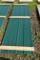 30 Pieces of 10' Sections of Green Corrugated Metal Paneling